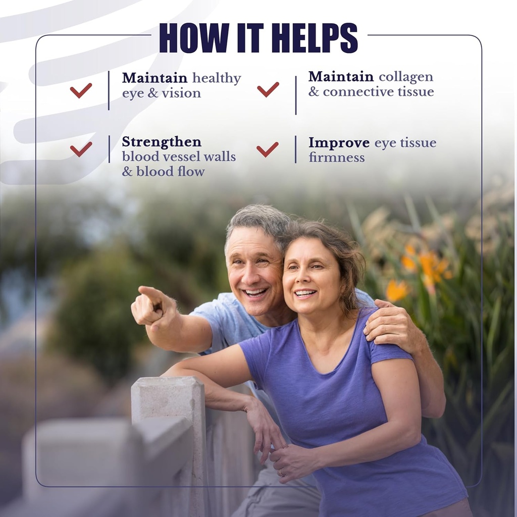 Vision Nutri Complex - Eye Vitamins with Lutein, Bilberry - Eye and Vision Health for Men & Women - 60 Capsules 3