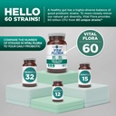 Vital Planet - Vital Flora Men 55+ Daily Probiotic, 60 Billion CFU, 60 Diverse Strains, 7 Organic Prebiotics, Immune Support, Gas Relief, Colon and Digestive Health Probiotics for Men 30 Capsules 5