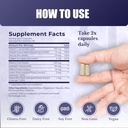 Vision Nutri Complex - Eye Vitamins with Lutein, Bilberry - Eye and Vision Health for Men & Women - 60 Capsules 5