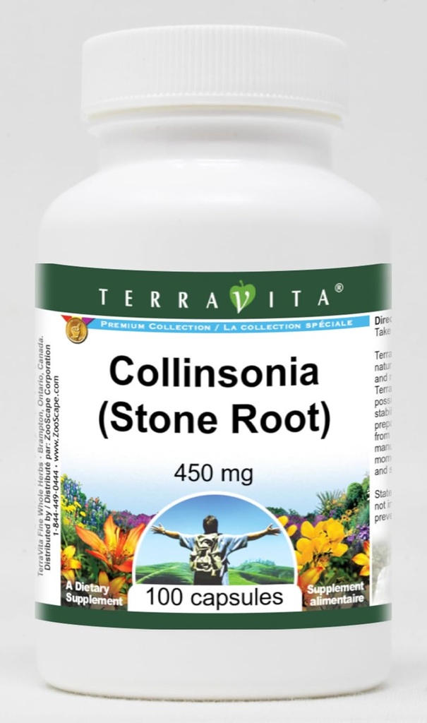 Collinsonia (Stone Root) - 450 mg (100 Capsules, ZIN: 510769) 2