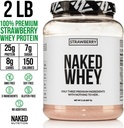 NAKED Strawberry Whey Protein Powder, Only 3 Ingredients, 25g Grass Fed Whey Protein Powder, Aid Muscle Growth & Recovery - 24 Servings 6