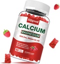 Calcium Magnesium Zinc Gummies – Calcium with Vitamin D3 & K2, Calcium Citrate Gummies for Bone, Muscle, Calm & Zzz Support –High Absorption Magnesium, Raspberry Flavored, 60 Count 2