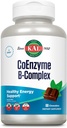 KAL CoEnzyme Vitamin B Complex, Chewable B Vitamins for Healthy Energy, Red Blood Cell and Nerve Function Support w/Vitamin B12, B6, Folic Acid, Natural Cocoa Mint, Vegan, Sugar Free, 30 Serv, 60ct 2