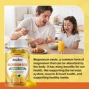 Magnesium Oxide Gummies 400mg, Magnesium Oxide Chewable Supplement for Adults & Kids, Nerve, Muscle, Bone & Heart Support, Non GMO, Pectin, Vegan, 120 6