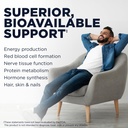 KAL CoEnzyme Vitamin B Complex, Chewable B Vitamins for Healthy Energy, Red Blood Cell and Nerve Function Support w/Vitamin B12, B6, Folic Acid, Natural Cocoa Mint, Vegan, Sugar Free, 30 Serv, 60ct 4