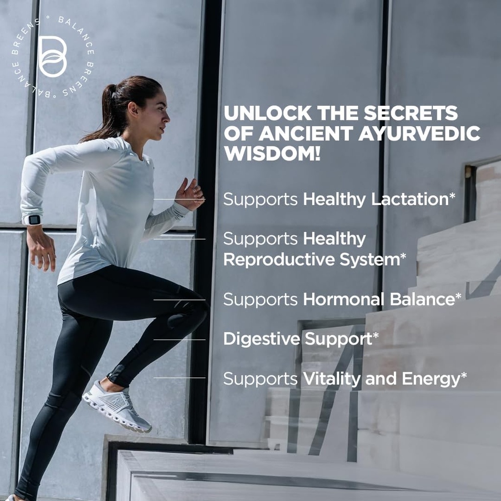 Organic Shatavari 1200mg, 60 Capsules - Lactation Support Vitamins, Hormonal Balance for Women, Asparagus Racemosus Root 6