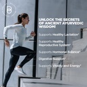 Organic Shatavari 1200mg, 60 Capsules - Lactation Support Vitamins, Hormonal Balance for Women, Asparagus Racemosus Root 6