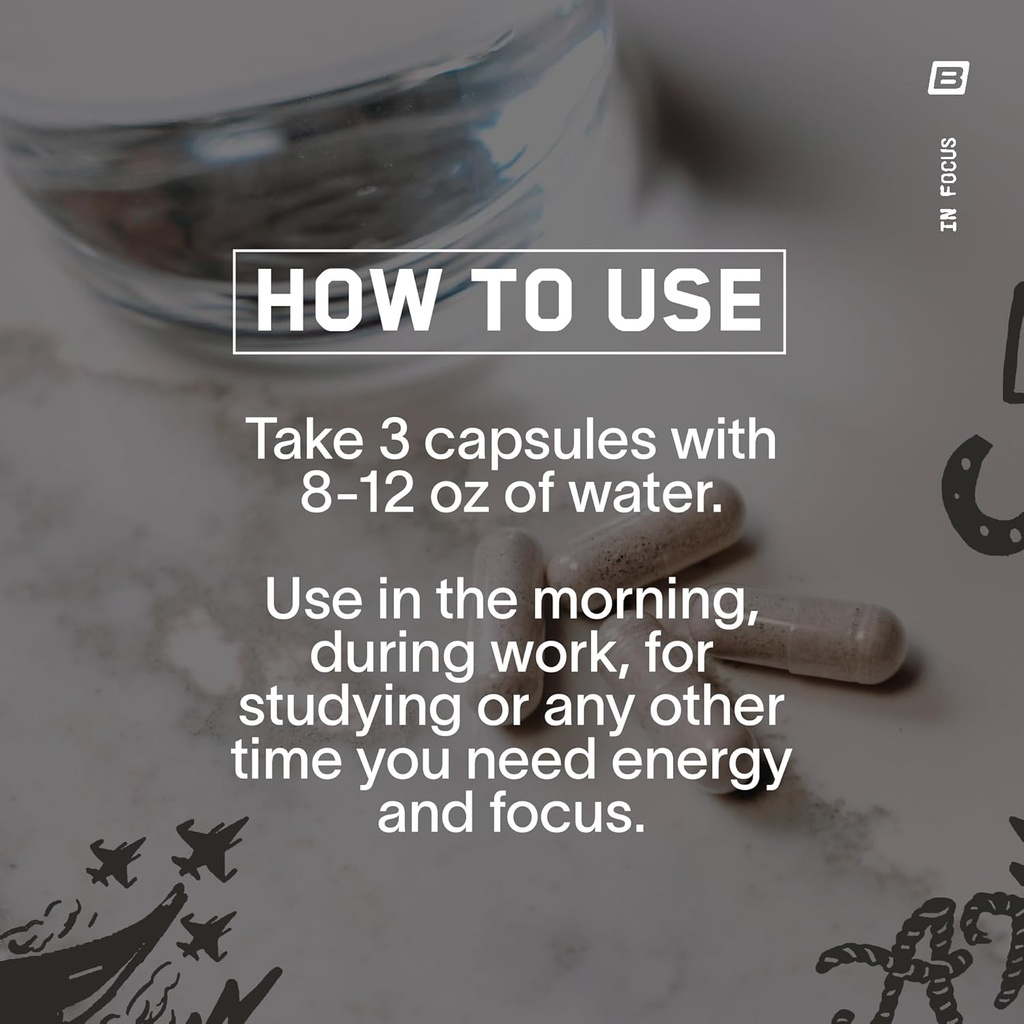 BARE PERFORMANCE NUTRITION BPN Creatine Monohydrate & in-Focus Brain Support Bundle 6