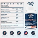 2300 MG Zeolite Detox Capsules - Activated Charcoal & Bentonite Clay, Highly Absorbable Full Body, Liver & Gut Cleanse, Zeolite Clinoptilolite（90 Capsules） 3
