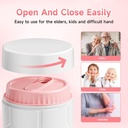 Odaro Extra Large Pill Organizer, Travel Pill Box Organizer, Daily Medicine Organizer and Storage 7 Compartment to Hold Medicine, Vitamin and Supplement - Purple 5