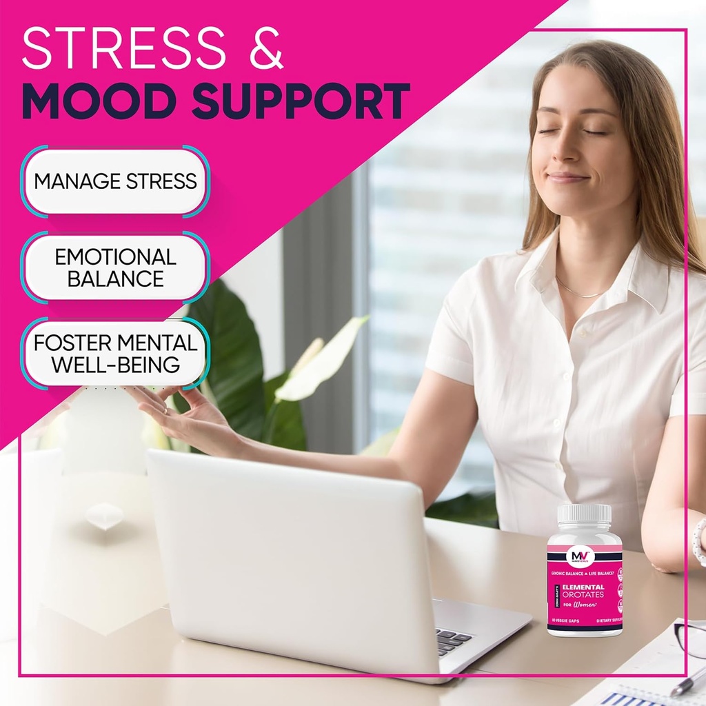 MARS VENUS Stress Relief Supplement with Lithium Orotate Ashwagandha Saffron Berberine Rhodiola Bacopa Fulvic Minerals - Elemental Orotates Mood Support Capsules for for Men - 60 Count 5