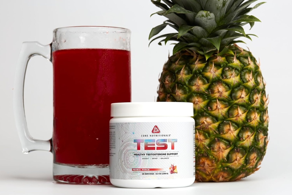 Core Nutritionals Test Vitality & Testosterone Support | with KSM-66 Ashwagandha, Calcium D-Aspartic Acid, & Pine Extract | 28 Servings (Primal Punch) 3
