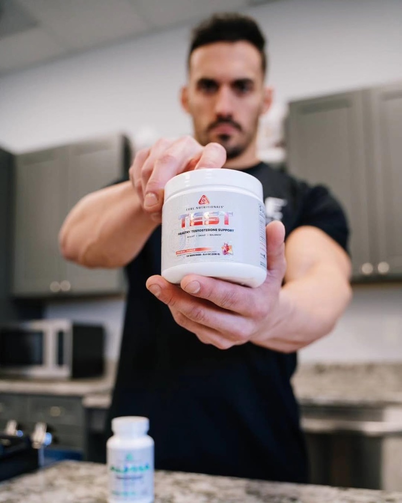 Core Nutritionals Test Vitality & Testosterone Support | with KSM-66 Ashwagandha, Calcium D-Aspartic Acid, & Pine Extract | 28 Servings (Primal Punch) 4
