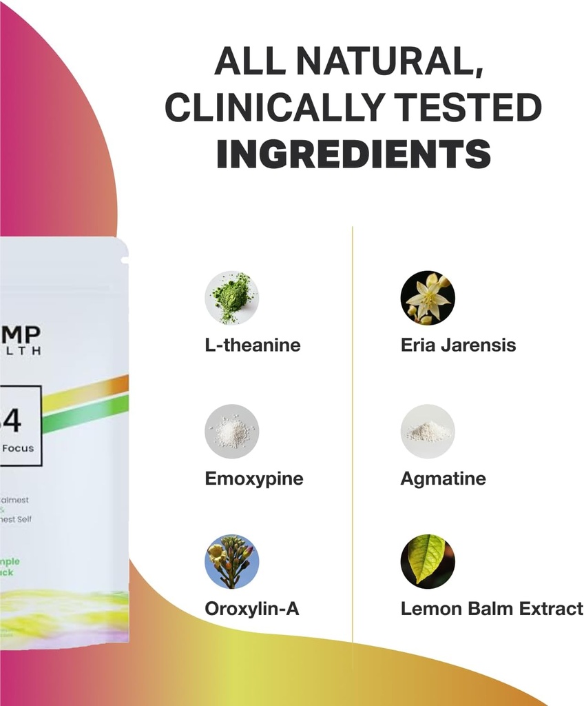 B4 - Supplement - Available in 6 Flavors - L-Theanine, Lemon Balm Extract, and More - 10 Count (10 Packets, Citrus Smooth) 5