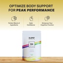 B4 - Supplement - Available in 6 Flavors - L-Theanine, Lemon Balm Extract, and More - 10 Count (10 Packets, Citrus Smooth) 6