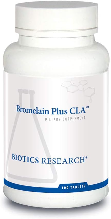 Biotics Research Bromelain Plus CLA Supplies Bromelain and Papain, Provides Supplemental Enzyme Support, Supports Muscular Comfort 100 Tablets 2