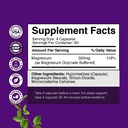 High Absorption Magnesium Glycinate Capsules - 500mg Magnesium Glycinate Per Serving for Calming Sleep Plus Muscle Bone & Nerve Support - Chelated 500mg GMP Certified 240 Count 4