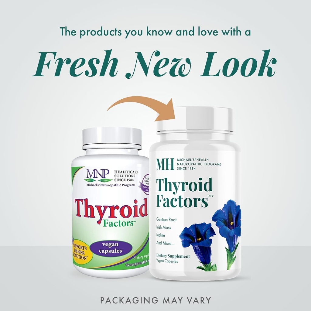 MICHAEL'S Health Naturopathic Programs Thyroid Factors - 90 Vegan Capsules - Nutrients for Production of Thyroid Hormones - Kosher - 30 Servings 4