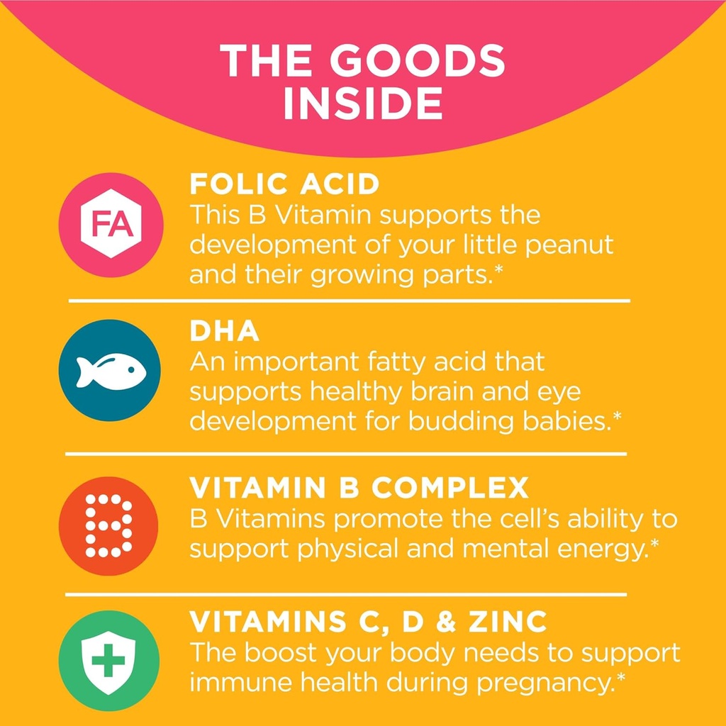 OLLY Prenatal Multivitamin Softgels and Palmer's Cocoa Butter Stretch Mark Lotion, 60 Count and 8.5 Ounces 5