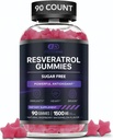 EFFECTIVE NUTRA Resveratrol Gummies 1500mg | Sugar-Free Supplement for Antioxidant Support, Immunity, Heart Health, and Brain Function | 45-Day Supply, Natural Berry Flavor, Made in USA (90 Count) 2