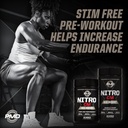 PMD Sports Nitro CM Nitric Oxide with Agmatine Pre Workout Supplement - Muscle Growth and Muscle Pump with L Arginine - Endurance Boost for Hardcore Training and Bodybuilding Preworkout (180 Capsules) 6