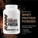 RAW Whey Isolate Protein Powder, Dark Chocolate - 100% Grass-Fed Sports Nutrition Whey Protein Powder for Muscle Growth & Recovery - Low-Fat, Low Carb, Naturally Flavored & Sweetened - 25 Servings 4