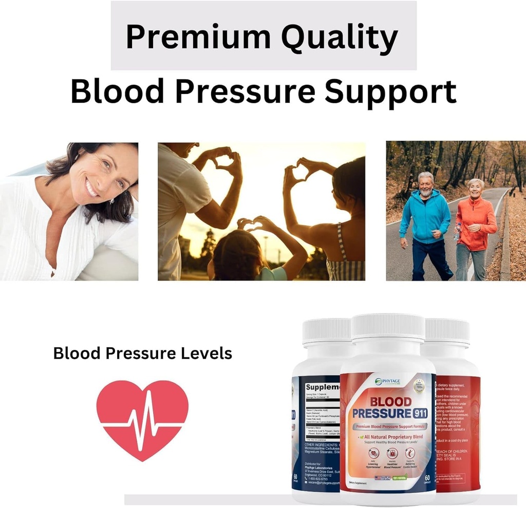 Blood Pressure 911 Premium Supplement - BP Support Pills. 3 Pack 6