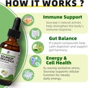 iMATCHME Soursop Graviola Liquid Drop for Cell Support & Regeneration, Immune System and Gut Health Support, Pure Soursop Bitters Liquid, High Absorption, Sugar/Gluten Free, Natural Flavor, 2 Fl Oz 5
