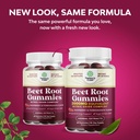 Flow Boosting Beet Root Gummies - Invigorating Beet Gummies for Adults Nitric Oxide Energy & Heart Health Support with Grapeseed Pomegranate & Vitamin B12 - Vegan Non-GMO & Gluten Free (1 Month) 5