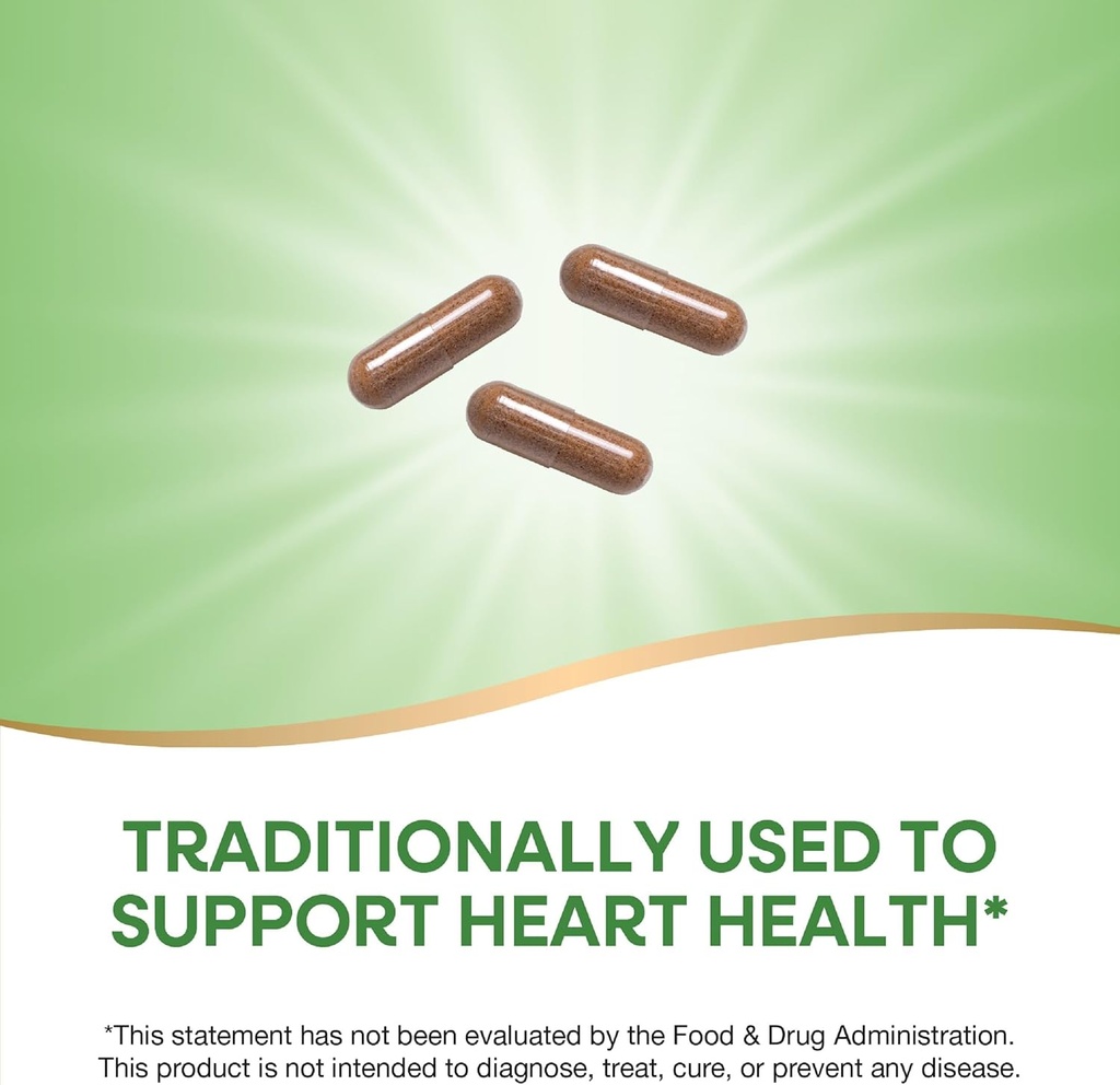 Nature's Way Herbal Hawthorn Berries, Traditional Heart Health Support*, 180 Vegan Capsules (Packaging May Vary) - 2 Pack 5