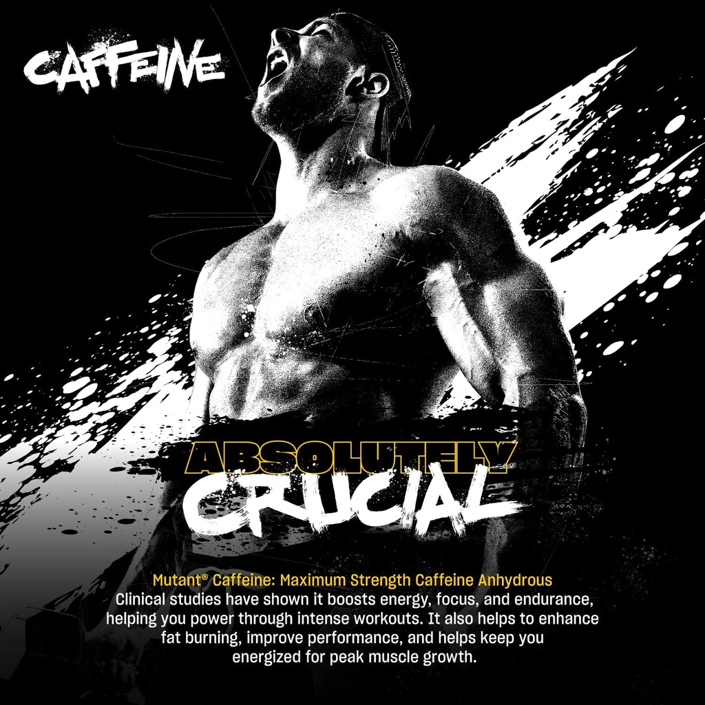 Mutant Caffeine Pills – Pharmaceutical-Grade Pure Caffeine Supplement for Boosting Energy, Focus, Mental Alertness, Performance, & Endurance – Reduces Fatigue & Restores Wakefulness – 240 Tablets 4