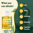 L-Theanine 800mg Supplement with GABA and Magnesium Glycinate - Natural Compound, Sleep and Relaxation (120 Softgels) 4