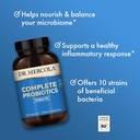 Dr. Mercola Complete Probiotics - 70 Billion CFU - Supports Immune, Digestive & Gut Health - Features 10 Strains - Shelf Stable - GMO-Free, Gluten-Free & Soy-Free - 90 Capsules (90 Servings) 6