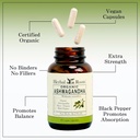 Herbal Roots Ashwagandha Capsules | Extra Strength 1,000mg per Serving | Ayurvedic for Overall Health for Men and Women | 60 Vegan Capsules 5