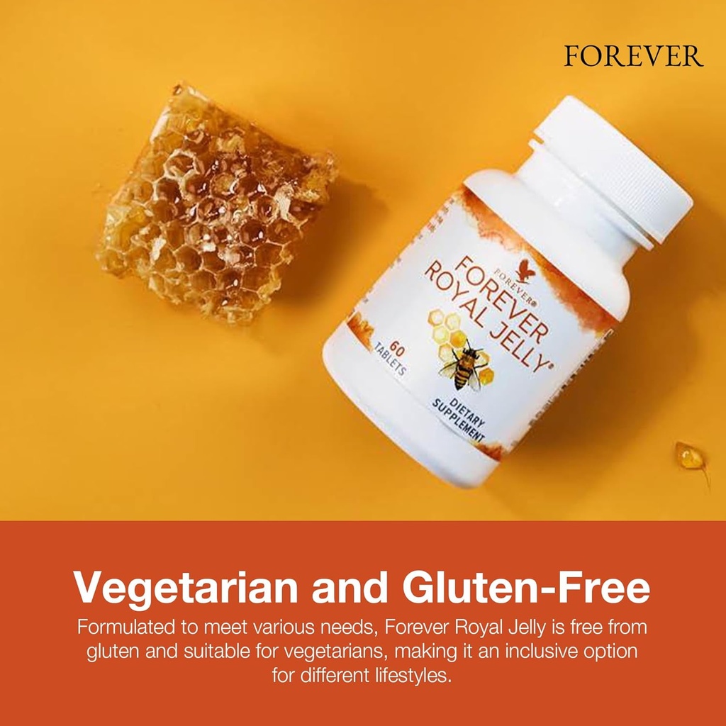 Forever Living - Royal Jelly - Vegetarian-Friendly and Gluten-Free Supplement for Energy and Vitality - 2 Bottles 6