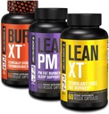 Burn-XT Thermogenic Fat Burner, Lean PM Nighttime Fat Burner & Sleep Aid, Lean-XT Caffeine Free Fat Burner 2