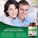 Zazzee USDA Organic Black Cohosh 10:1 Extract, 3000 mg Strength, 120 Vegan Capsules, 4 Month Supply, Standardized and Concentrated 10X Extract, 100% Vegetarian, All-Natural, Non-GMO, Made in The USA 6
