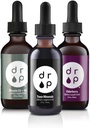 Drop Supplements Organic Trace Mineral Drops, Elderberry Drops and Vitamin D3+K2 Drops Bundle 2
