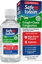 Safetussin DM Cough & Chest Congestion, 8 oz, Expectorant Mucus Relief, Cough Relief Syrup, Safe for Adults with High Blood Pressure & Diabetes 3