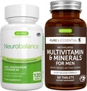 Neurobalance + Multivitamin & Minerals for Men Vegan Bundle, High Absorption Zinc, Magnesium & B6 Supplement + Sustained Release Multivitamin by Igennus 2