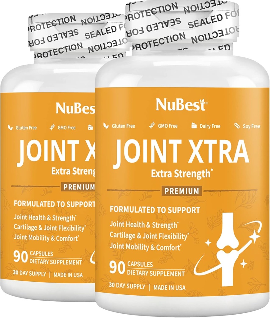 NuBest Joint Xtra - Joint Support Supplement - Joint Health Formula with Triple Joint Strength - Glucosamine, Chondroitin, Turmeric, MSM & Boswellia for Joint Health & Cartilage Health (Pack 2) 2