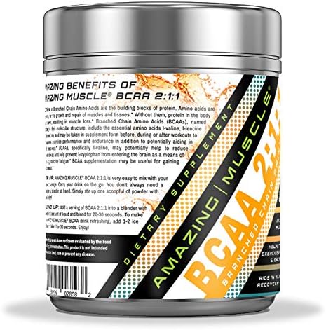Amazing Muscle BCAA 2:1:1 Branched Chain Amino Acids Supplement | 6000 Mg Per Serving | Pineapple Flavor | 60 Servings 3