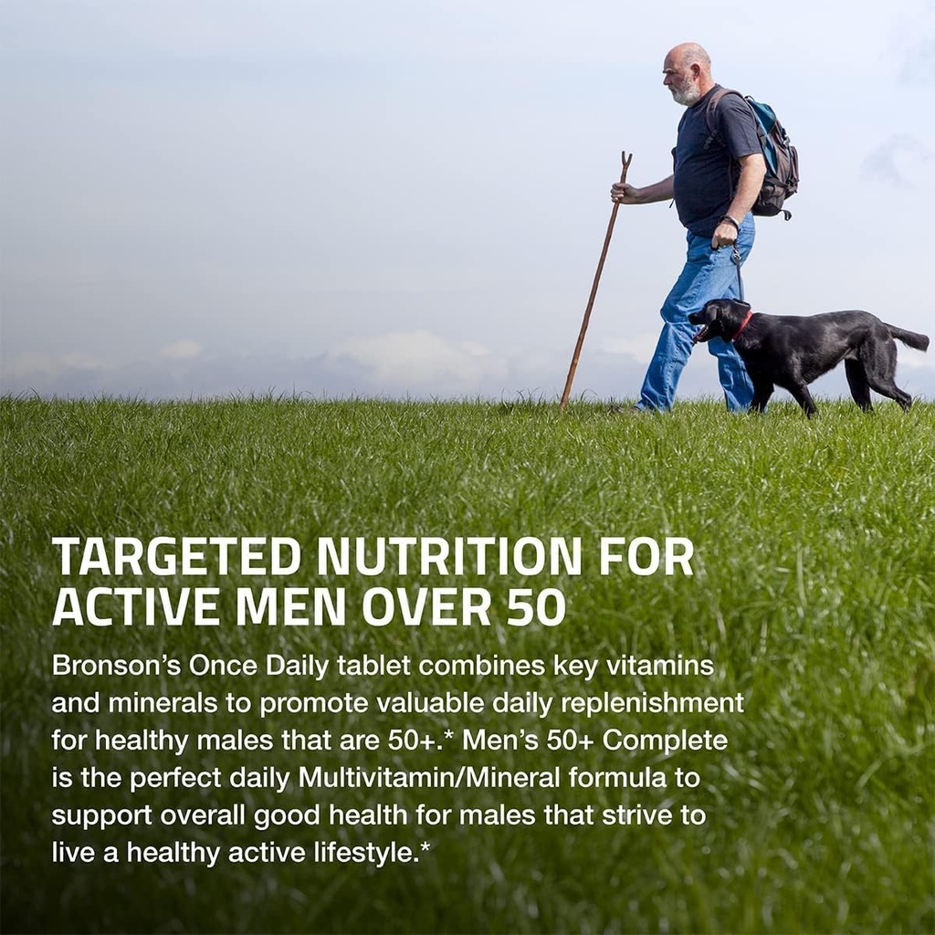 Bronson ONE Daily Mens 50+ Complete Multivitamin Multimineral, 90 Tablets 5