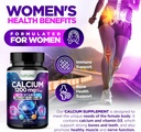 Calcium 1200mg with Vitamin D3 for Best Absorption - Advanced Bone Support Supplement, 1200 mg Calcium Carbonate & 1600 IU Vitamin D3, Slow Release for Immune Support, Easy to Swallow, 120 Tablets 6