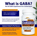 Gabatrol Daily – Plant Based GABA Supplement. Vegetarian and Vegan Friendly (60 Veggie Caps) 4