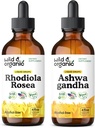 Wild & Organic Rhodiola Rosea Tincture 4 fl oz & Ashwagandha Tincture 4 fl oz 2
