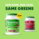 Amazing Grass Greens Blend Superfood: Super Greens Powder with Spirulina, Chlorella, Beet Root Powder, Digestive Enzymes, Prebiotics & Probiotics, Berry, 100 Servings (Packaging May Vary) 4