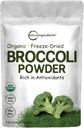 Organic Broccoli Powder, 1 Pound, Freeze Dried, Contains Natural DIM (Diindolylmethane), and Rich in Fiber and Immune Vitamin C, Green Superfood for Smoothie & Drinks, Vegan Friendly 2
