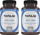 Twinlab Zinc Caps - Immune Support Supplement - Zinc Picolinate & Gluconate - Supplement for Immune Defense, Healthy Skin, DNA Synthesis, Metabolism and Growth - 30mg, 100 Caps - 2 Pack 2