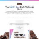 Livingood Daily Greens & Superfood Powder, Super Greens for Gut Health, Green Juice Powder with Spirulina, Chlorella, and Digestive Enzymes, Probiotics for Digestive Support, Chocolate, 30 Servings 3
